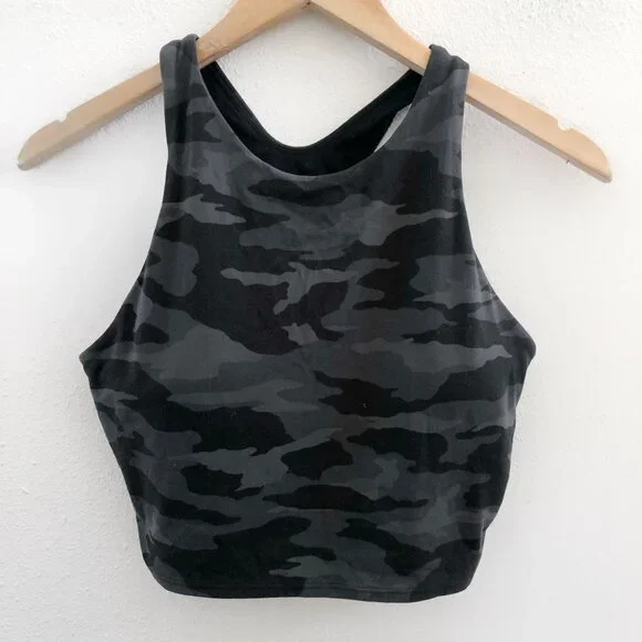 ATHLETA Camo Conscious Crop Bra Size Medium - Picture 3 of 9
